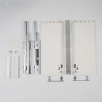 Système de tiroirs métalliques MIRUI pour meubles de cuisine modernes avec glissières amorties à fermeture douce pour tiroirs en acier, utilisation salle à manger et chambre