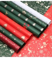 Papier d'emballage floral de Noël, film plastique pour emballer les cadeaux, bouquet, emballage cadeau pour les fournitures de fleuristes