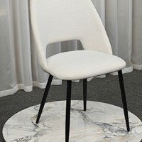 Chaise de salle à manger polyvalente à dossier incurvé en éponge haute densité, vente chaude directe usine, siège élégant multi-usages pour food court et cuisine