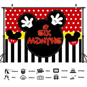 Bộ Vòng Hoa Hình Cầu Năm Thứ Nhất Lấy Cảm Hứng Từ Mickey Và Đồ Trang Trí Bóng Bay Cho Chuột Sinh Nhật Đồ Trang Trí Tiệc Mừng Em Bé X0227-1 - Product Image 4