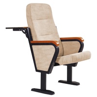 Chaise de cinéma en bois pliable ergonomique pour usine, vente en gros, pour théâtre, bureau à domicile, église, auditorium, école, assise d'audience intérieure