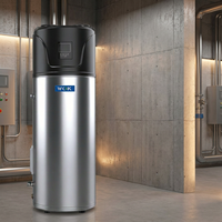 Pompe à chaleur domestique 100L R290 pour eau chaude sanitaire, vente en gros d'usine, revêtement extérieur en acier inoxydable, anti-rouille, utilisation extérieure