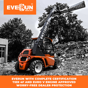 Everun High Quality ERT1500 CE 1.35ton Hydraulic Front End Small Diesel Bucket Mini Wheel Loader Telescopic Telehandler - Product Image 4