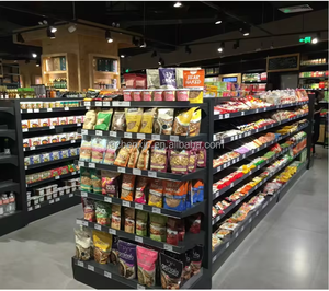 Estantes de exhibición al por menor de alta resistencia Estantería de góndola de supermercado con estante de cubierta para escaparates y supermercados - Product Image 5