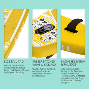 Tabla de <span class=keywords><strong>Paddle</strong></span> Surf Inflable OEM de 11.5 pies con Tecnología Drop Stitch, 33 Pulgadas de Ancho Extra, <span class=keywords><strong>SUP</strong></span> Rígido para Turismo con Accesorios Completos - Product Image 3