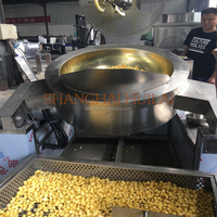 Ligne de production automatique de pop-corn au caramel américain électrique Machine industrielle de fabrication de pop-corn