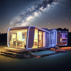Prêt à Vivre Mobile Préfabriqué Petite Maison Moderne Préfabriquée Maison Extérieure Smart Space Capsule Maison - Product Image 1