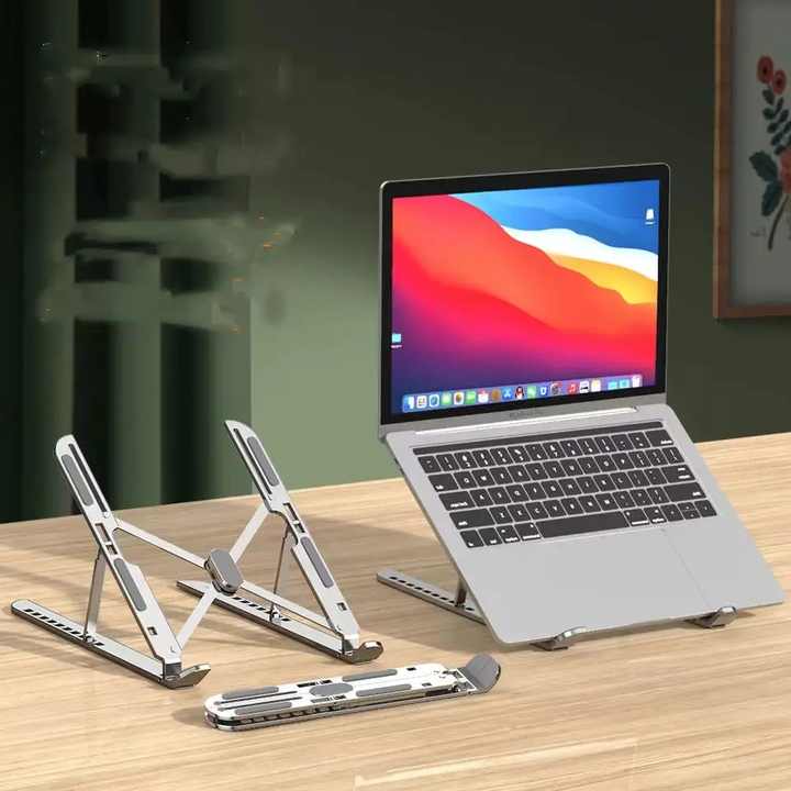 10 Angles Height Adjustable Ergonomic Ventilated Cooling Computer Stand ...