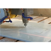 Machine de découpe de pierre CNC professionnelle à 5 axes scie à pont Laser pour broche de granit marbre italie et contrôle PLC