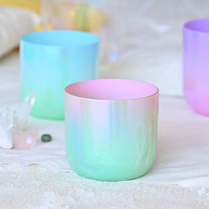 Bol chantant en cristal de quartz alchimique de qualité supérieure Jinfang pour le yoga, l'équilibrage des chakras et la thérapie sonore - Product Image 4