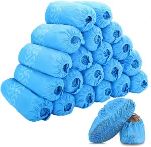 Disposable Shoe Covers Waterproof Plastic Machine Disposable Shoe Covers Non-Slip Durable Indoor Protect Your Home