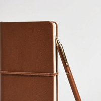 Personal isierte einfarbige Journal Hardcover Leder Notebook Leder Notebook mit Box und Stift
