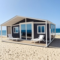 Maison modulaire préfabriquée Boîte d'expansion à double aile Boîte d'extension à trois pièces Conteneur Casas Prefricadas