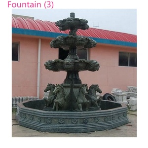 Grande <span class=keywords><strong>fontaine</strong></span> en marbre blanc sculpté à la main avec statue <span class=keywords><strong>de</strong></span> garçon islamique faisant pipi, design moderne, <span class=keywords><strong>fontaine</strong></span> à eau en pierre naturelle avec dauphin - Product Image 3