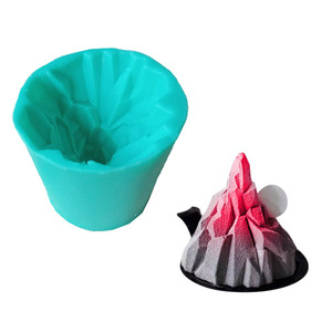 Silicone Volcano Mousse Mold 8.3x7.6 Cm Flexible Food Safe Cake Baking Mold For DIY Chocolate Desserts - Product Image 4