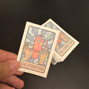 Free Custom Sample Customised Die Cut Holographic Star Sticker Sheet <b>Waterproof</b> Self Adhesive Logo <b>Label</b> for Laptop Suitcase DIY - Product Image 2