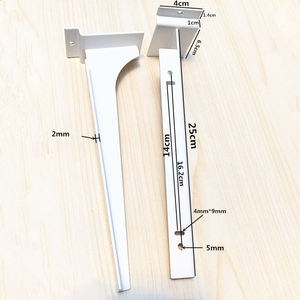 Móc Treo Tường Kệ Màu Crôm Đen Trắng Tùy Chỉnh Giá Đỡ Kính Giá Đỡ Kệ Kim Loại - Product Image 2