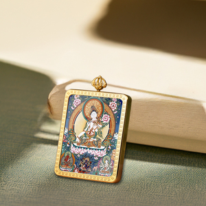 Tibétain Thangka Bouddha Oriental Amulette Pendentif Religieux Charme Bijoux pour Hommes <span class=keywords><strong>et</strong></span> <span class=keywords><strong>Femmes</strong></span> <span class=keywords><strong>Bouddhisme</strong></span> Inspiré - Product Image 6