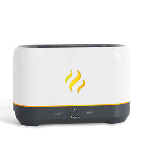 Humidificateur à flamme simulée 200 ml, diffuseur d'huiles essentielles avec lumière LED, usage domestique, style nordique, commande tactile - Product Image 1