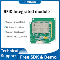 Módulo RFID FONKAN de Tamaño Pequeño de 1M con Antena Integrada, Módulo RFID UHF Todo en Uno para Raspberry Pi, Módulo de Interfaz TTL 232