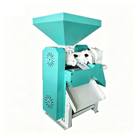 Moulin à flocons de céréales à moteur économique 450 kg/h avec élévateur spiralé pour riz et maïs, usage en usine de riziculture dans les villages africains, certifié CE