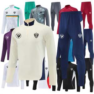 Tuta Da Calcio 男士运动服足球俱乐部足球队服训练套装足球运动服黑色足球运动服品牌标志 - Product Image 6