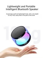 Altavoz Portátil Inalámbrico Bluetooth para Juegos, con Subwoofer de Rango Completo, Luces LED, HiFi, Resistente al Agua, Estéreo, para Exteriores, Venta al Por Mayor
