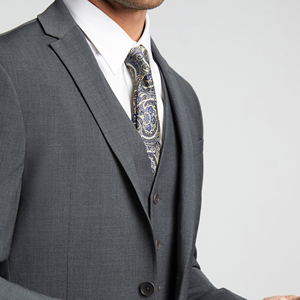 <span class=keywords><strong>Abito</strong></span> formale da <span class=keywords><strong>uomo</strong></span> in lana grigia Slim 3 pezzi squisita abiti da sposa Business con Blazer impermeabile Costume da donna - Product Image 4