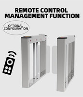 Barrera Automática Abatible de Acero Inoxidable con Lector de Tarjetas RFID para Control de Acceso a Gimnasios y Clubes