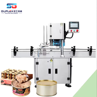 Machine de mise en conserve automatique électrique à engrenages pour conserves de thon et aliments pour animaux, nouvelle conception, 65 boîtes/min, prix d'usine