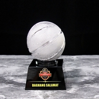 Trophée MVP de basketball en cristal, trophées de basketball et de football, trophées d'événements sportifs en or brillant sur mesure