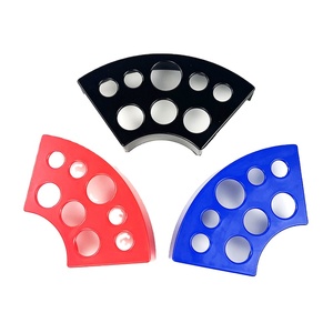 Soporte para Tazas de Tinta de Tatuaje en Forma de Abanico, Bandeja de Pigmento de Plástico de 8 Orificios para Uso en Estudios de Micropigmentación y Tatuajes Profesionales - Product Image 1