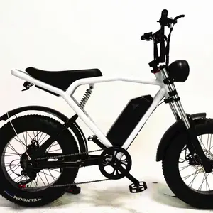 Almacén DE LA UE Fat Tire Bicicleta eléctrica 20 pulgadas V8 Bicicleta eléctrica plegable Precio 1000W Motor 15AH Batería Bicicleta eléctrica - Product Image 2