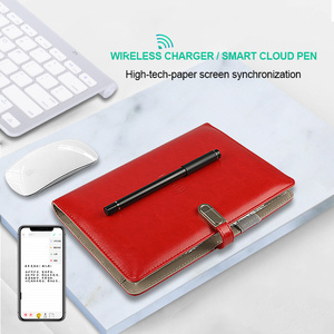 Cuaderno diario de alta gama, bolígrafo inteligente, sincronización inalámbrica, organizador de cuadernos de cuero PU, planificadores A5 y cuadernos con bolígrafo inteligente en la nube - Product Image 3