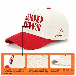 Casquette de baseball streetwear 5 panneaux, coupe souple, personnalisable, protection UV, style hip-hop - Product Image 3