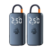 Nouveaux produits d'usine : Mini compresseur d'air portable sans fil 12V électrique rechargeable en ABS pour pneus de voiture avec affichage numérique de la pression