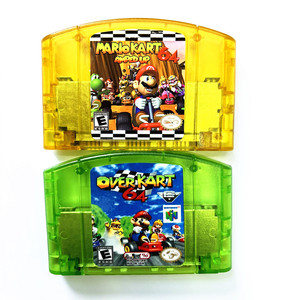 Jeux rétro pour N64, cartouche Mario Kart Hack, Mario Kart Amped up <span class=keywords><strong>64</strong></span> et Over Kart <span class=keywords><strong>64</strong></span>, version NTSC - Product Image 1