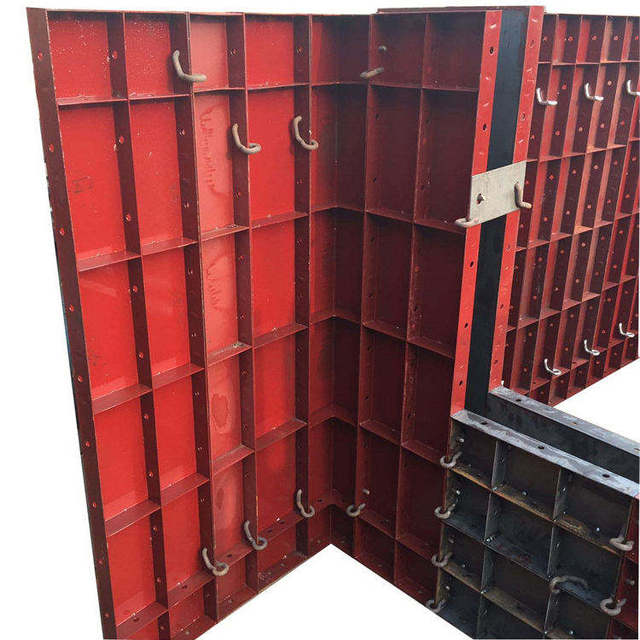 Guangdong Building Materials Square Concrete Steel Mold Wall Shuttering Column Formwork Systems