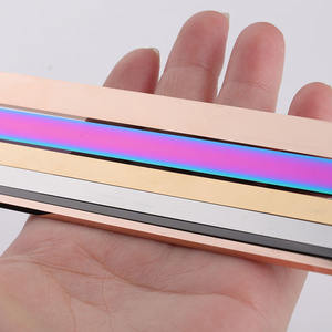 Brazalete Abierto de Acero Inoxidable para Hombre y Mujer, Brazalete con Grabado Personalizado Geométrico, Barra de Nombre, 3/6/9mm de Ancho - Product Image 4