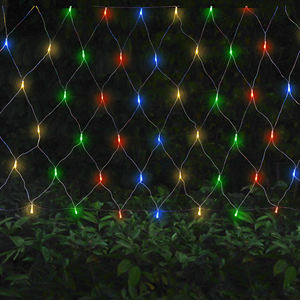 Guirlande lumineuse LED pour les fêtes, en forme de filet de pêche, pour l'intérieur et l'extérieur, fenêtre, rideau, Noël, cour, maille, guirlande lumineuse - Product Image 6