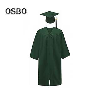 Uniforme escolar para niños, bata de graduación, color negro mate - Product Image 1