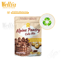 Sacs refermables de 300g, 600g, 500 grammes, étanches à l'humidité, de qualité alimentaire, avec fermeture éclair, pour farine, farine de blé, poudre, mélange à gâteau, avec logo