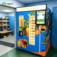 Stilte-gevoelige motor sapautomaat, sapautomaat met hoge sapopbrengst, verticale hoge display sapautomaat