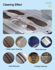 Özel 100W 200W 300 500 Watt darbe lazer temizleme makinesi ahşap tuğla Metal çelik pas toz giderme makinesi boya kaldırmak - Product Image 3