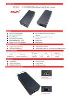 Inyector SDAPO 2,5 PoE Puerto único 90W Gbps PoE ++ IEEE802.3af/AT/BT Inyectores activos PoE estándar de 48V