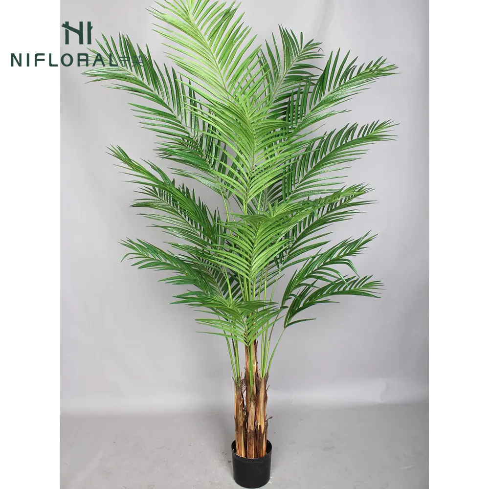 200cm (78,74 ") Hochs imulierte künstliche Topfpflanze künstliche Palme für Innendekoration Heißes Grün