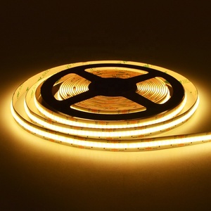 Dimmable điều khiển bằng giọng nói COB CCT <span class=keywords><strong>LED</strong></span> <span class=keywords><strong>Strip</strong></span> 24V mật độ cao 5m 8 mét PCB Chiều rộng cơ thể đồng cho chiếu sáng cảnh quan - Product Image 4