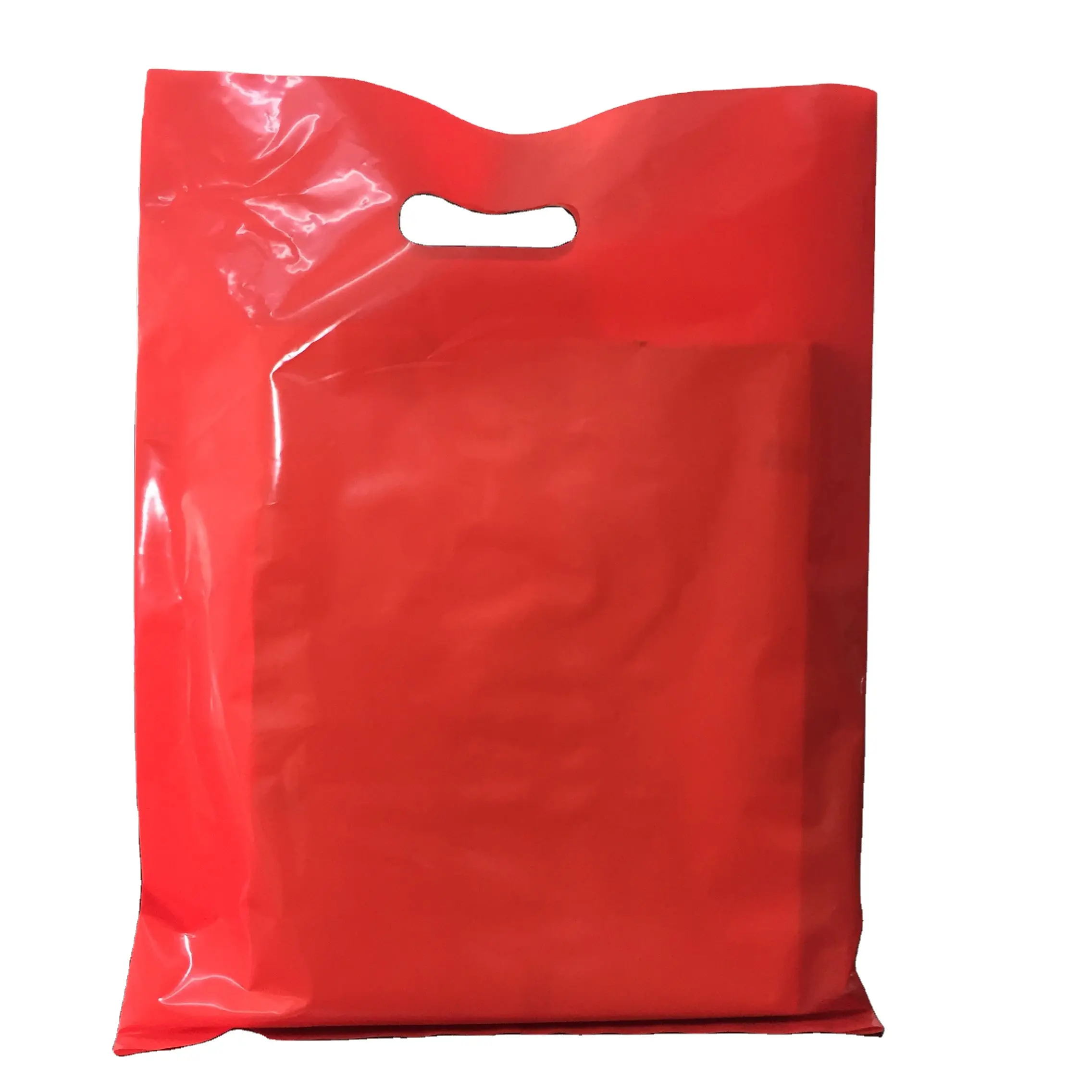 hot selling Custom Size Printing logo handle Shopping packing bag plastic bags