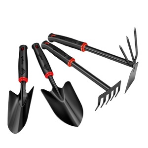 Garden Tools Set Steel Head Plastic Handle Rake Shovel Cultivator For Outdoor Use - Product Image 1
