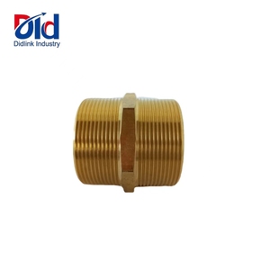 1/8 "1/4" <span class=keywords><strong>3</strong></span>/8 "1/2" <span class=keywords><strong>3</strong></span>/4 "1" Bsp Dubbele Mannelijke Draad Messing Pijp Hex Tepel Fitting Quick Adapter Man Naar Man Verminderen Connector - Product Image 2